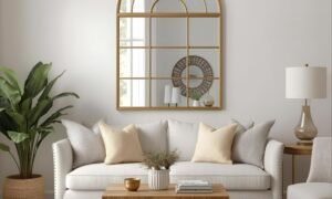 window mirror wall decor living room