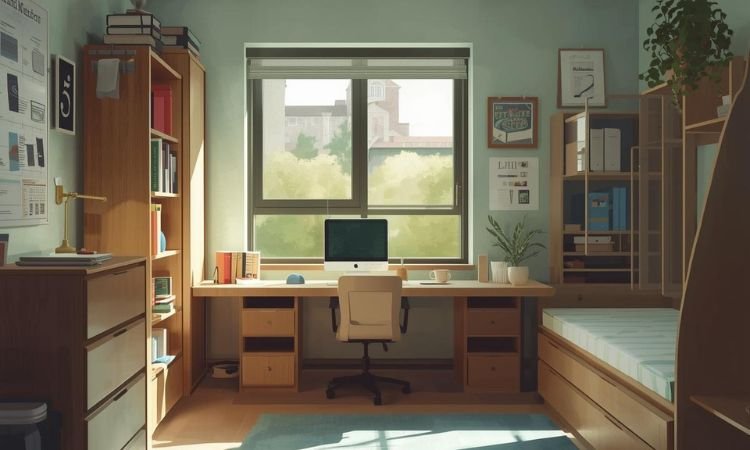 University dorm room