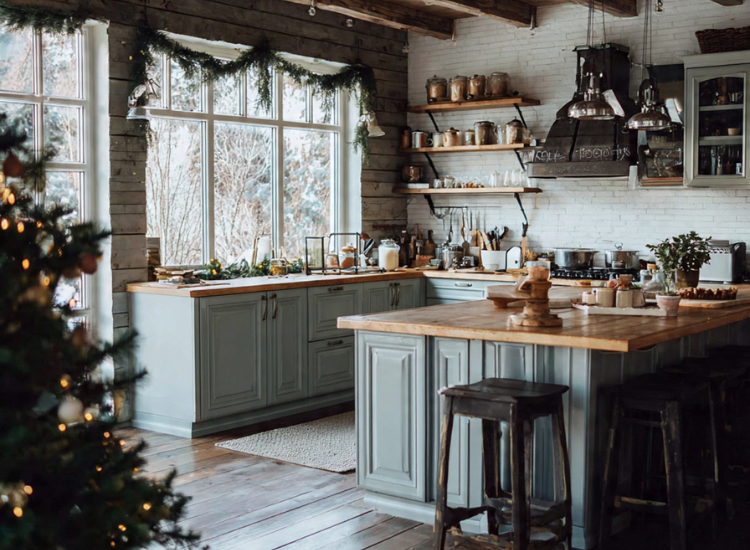 Winter Kitchen Decor