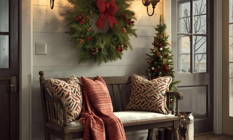 winter entryway decor