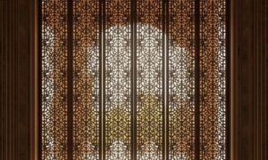 Intricate Pattern Room Partition