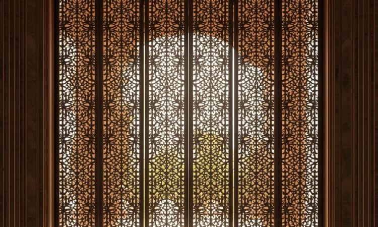 Intricate Pattern Room Partition