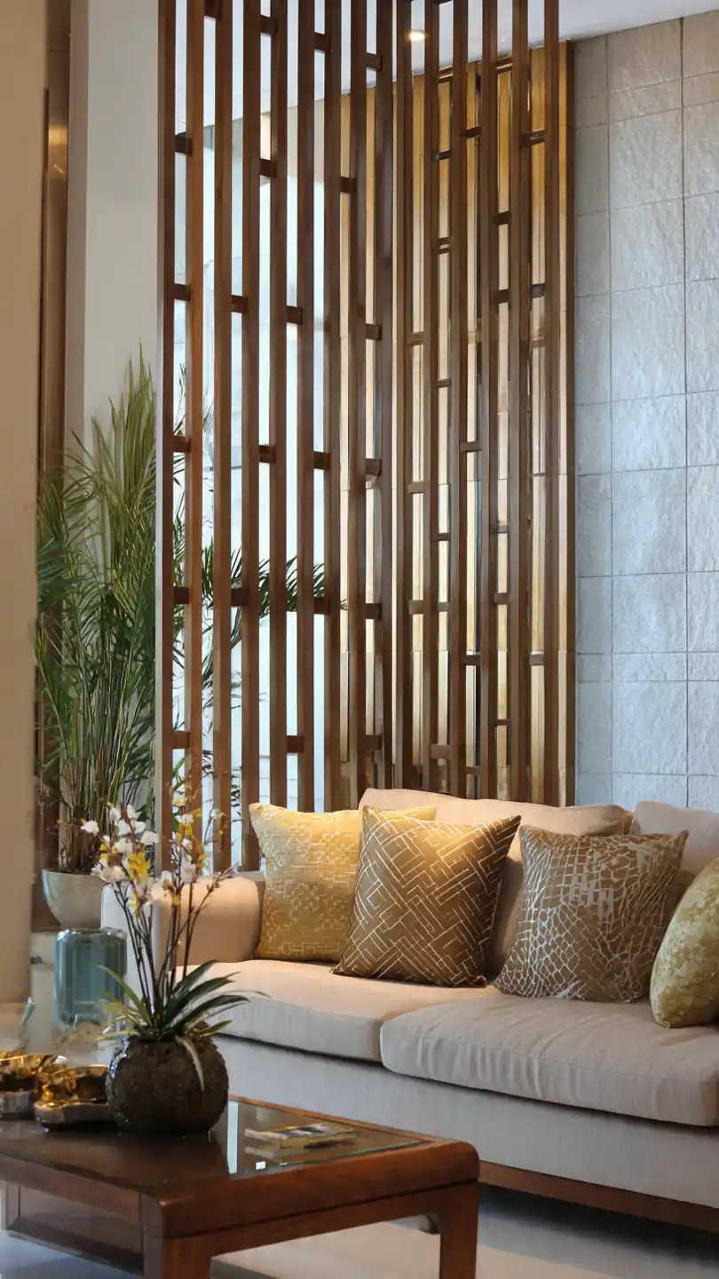 Living Room Partition Vertical Slat Screens