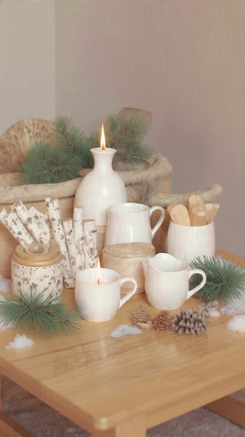 Natural Element Display Winter Coffee Table