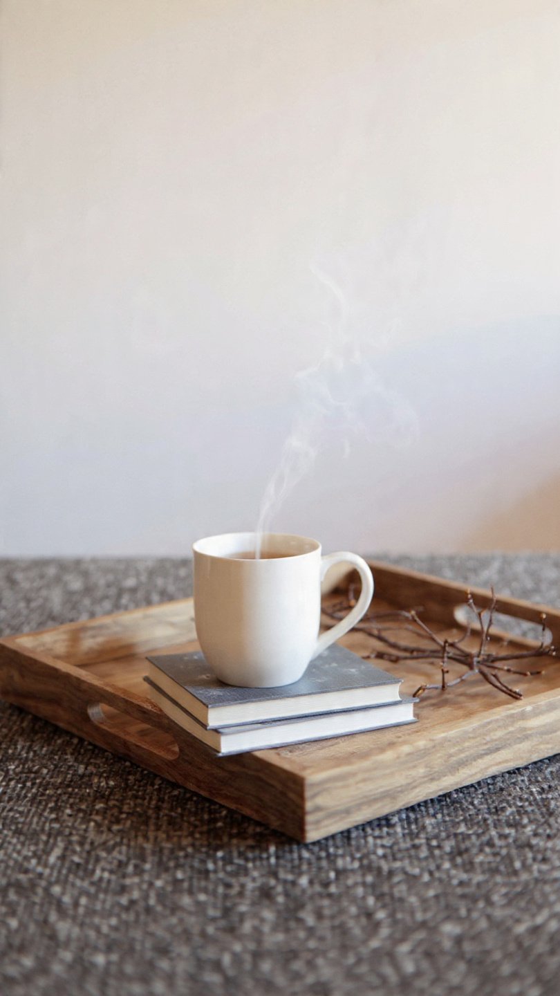 Winter Coffee Table Stacked Book Base