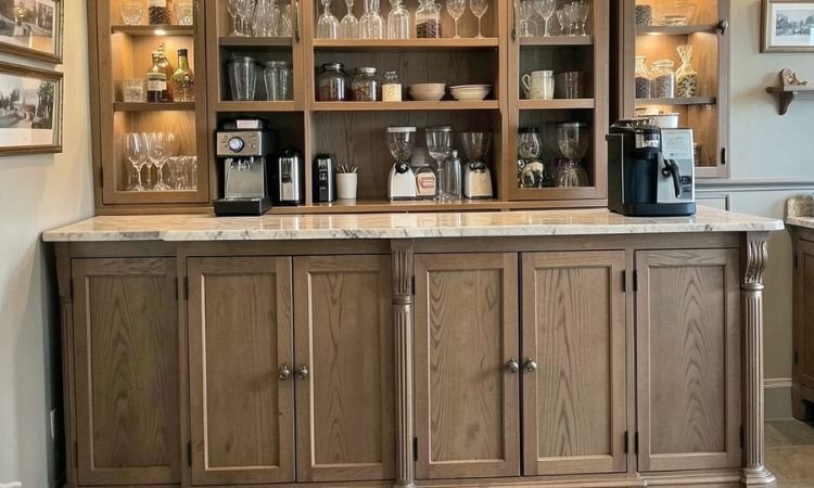coffee bar armoire ideas