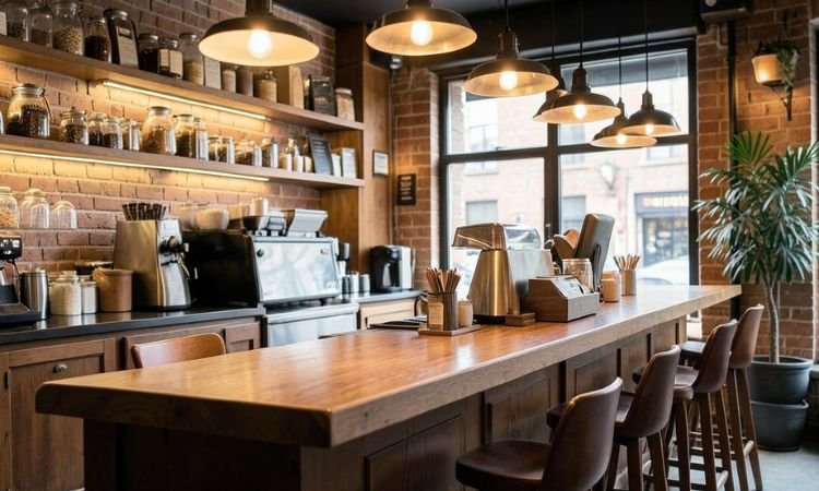 coffee bar lighting ideas