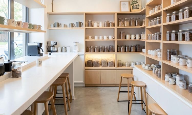 coffee bar organization ideas