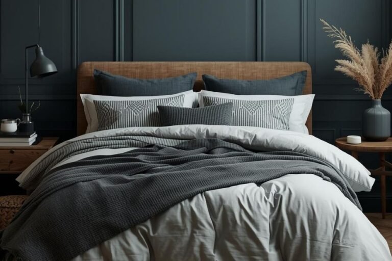 moody bedroom bedding