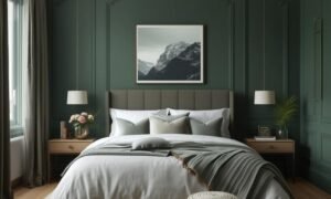 moody green bedroom color palettes