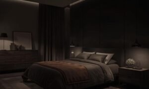 moody modern bedroom