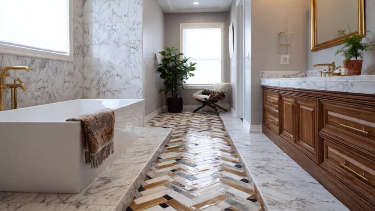 27+ Stylish Bathroom Flooring Ideas for a Durable and Elegant Space