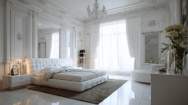 Elegant White Bedroom Design Ideas for a Clean and Serene Space