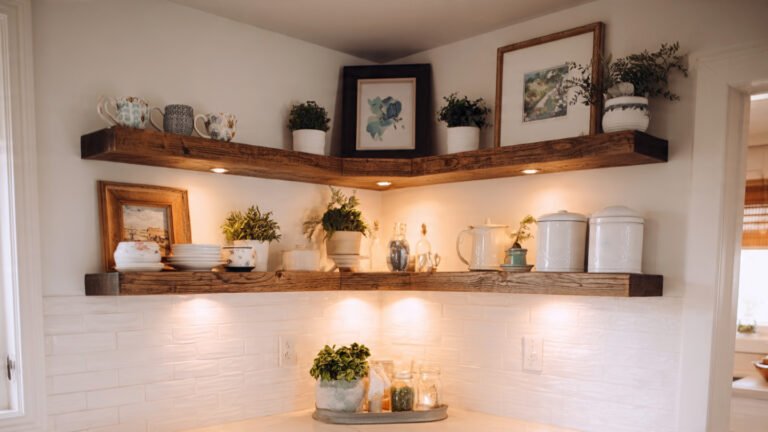 Charming Kitchen Corner Shelf Decor Ideas to Maximize Style & Function