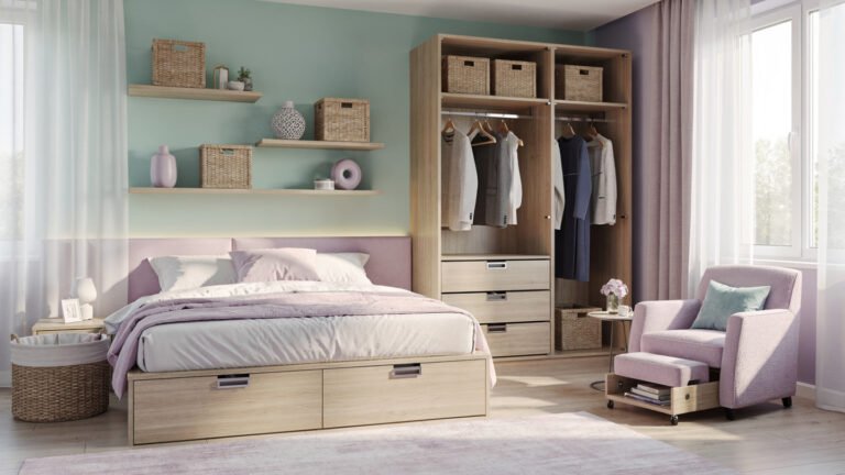 Cute Teen Girl Bedroom Storage Ideas for a Clutter-Free Space