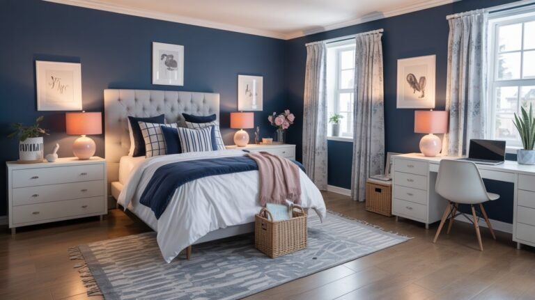 Bold Navy Teen Girl Bedroom Ideas for a Cozy Personal Space