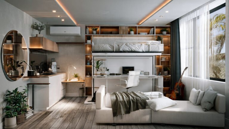 Smart Small Studio Apartment Ideas for 300 Sq Ft for a Stylish Living Setup