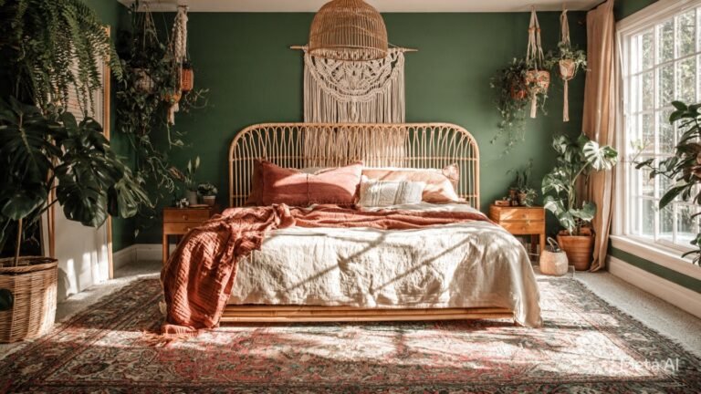 27 Green Boho Bedroom Ideas for a Serene and Stylish Sanctuary
