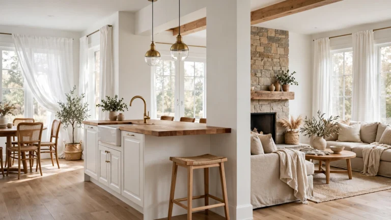 17 Half Open Kitchen and Living Room Layouts for Modern Homes
