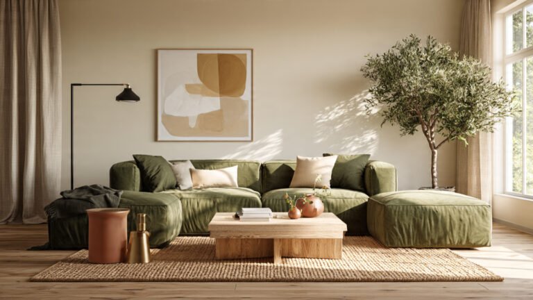 17 Olive Green Living Room Color Scheme Ideas for a Sophisticated Home