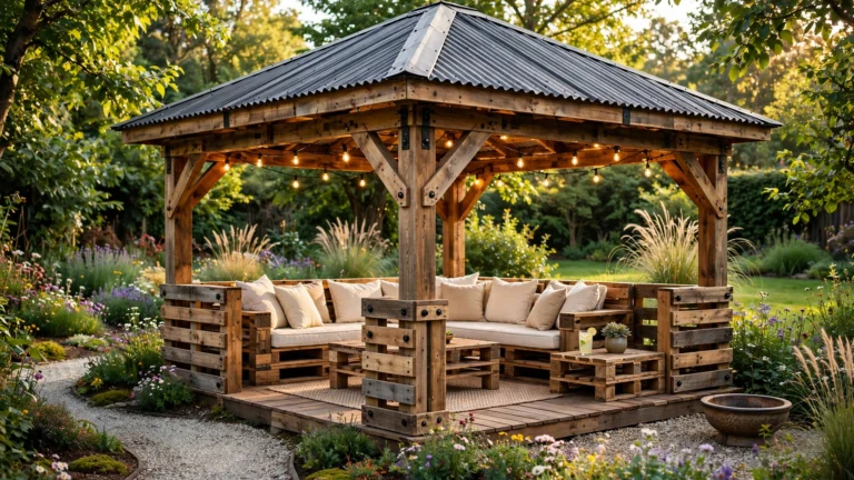 Pallet Gazebo Ideas for Your Backyard Sanctuary