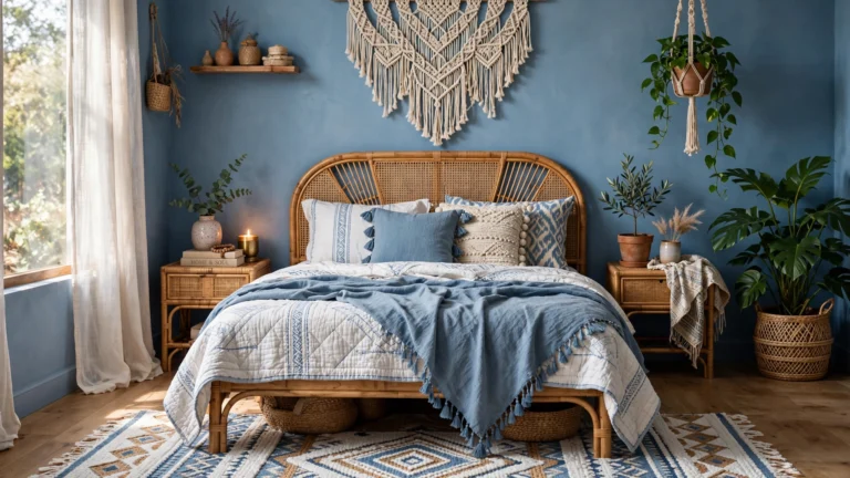 Blue Boho Bedroom Ideas for a Serene Space