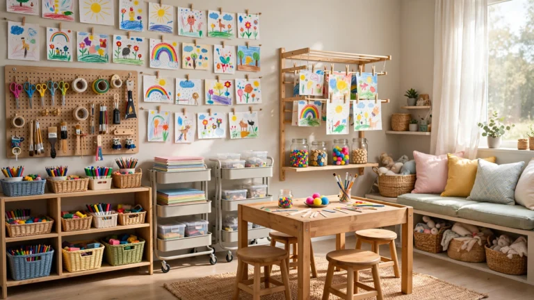 21 Brilliant Kids Craft Room Organization Solutions for a Tidy Creative Space