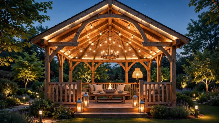 23 Stunning Gazebo Lighting Ideas to Transform Your Backyard