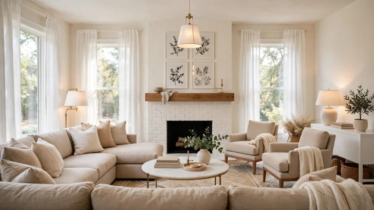25 Beige and White Living Room Ideas for a Serene Home
