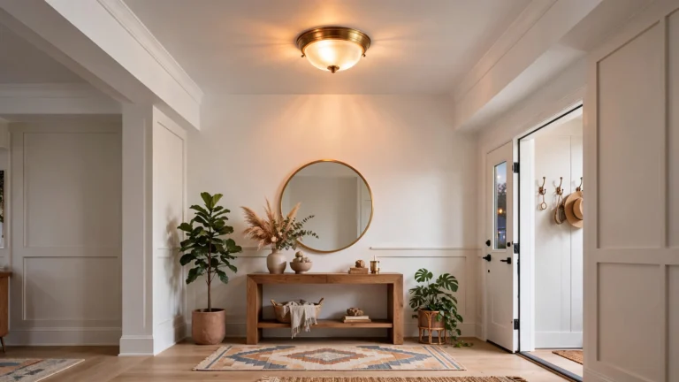 19+ Stunning Flush Mount Entryway Lighting Ideas to Brighten Your Home