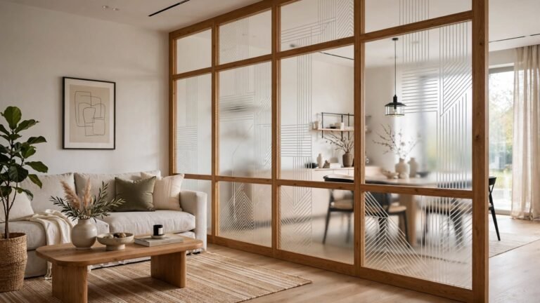 12 Stunning Living Room Glass Partition Design Ideas to Open Up Your Space