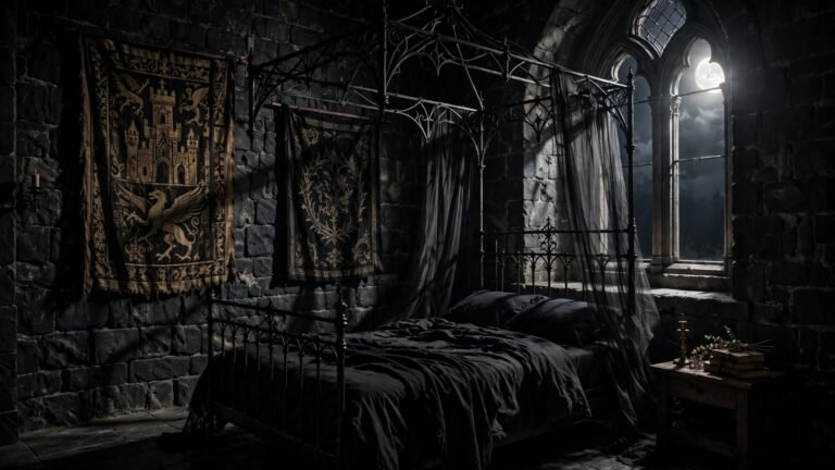 21+ Dark Academia Gothic Bedroom Ideas for a Moody Retreat