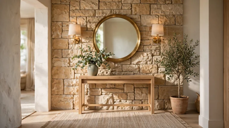 13+ Stunning Stone Wall Entryway Ideas to Elevate Your Home