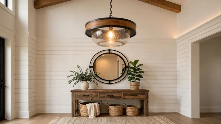 13 Modern Farmhouse Entryway Lighting Styles to Transform Your Space