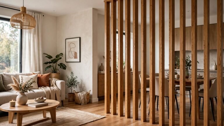 22 Stunning Wooden Partition Design for Living Room Inspirations