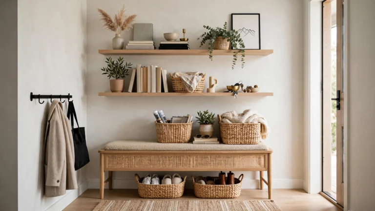 17 Entryway Shelf Decor Ideas to Transform Your Foyer