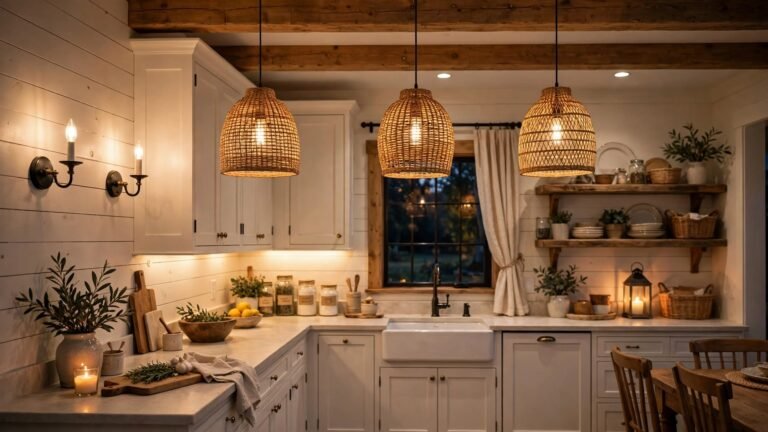 22 Farmhouse Kitchen Lighting Ideas That Bring Warmth and Character Home