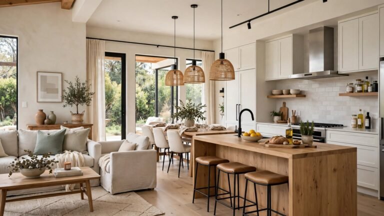 17 Open Living Room Kitchen and Dining Room Ideas for Seamless Modern Homes