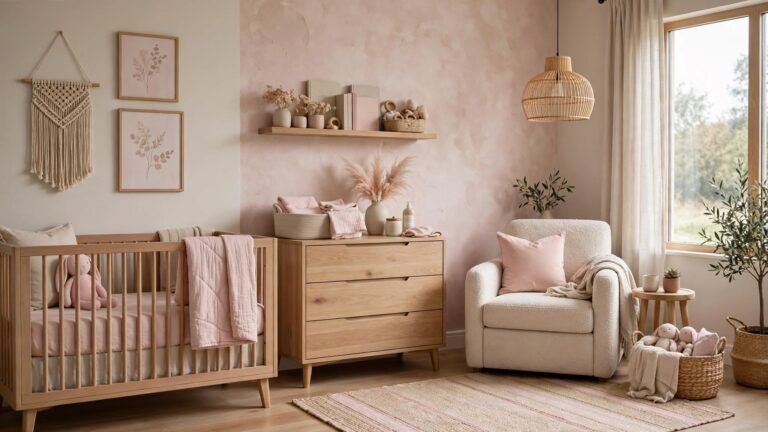24 Pink Neutral Nursery Ideas for a Soft and Timeless Baby Room