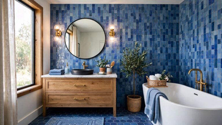 23 Blue Tile Bathroom Ideas That Transform Your Space