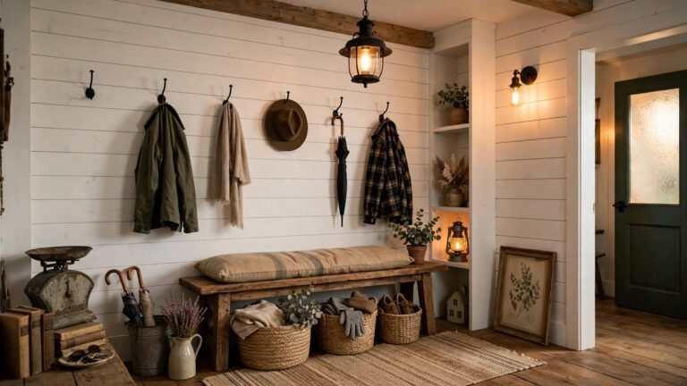 18 Farmhouse Entryway Mudroom Ideas for Every Home