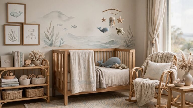 18 Gender Neutral Ocean Themed Nursery Ideas for a Calming Coastal Space