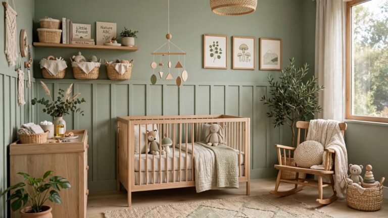 21 Green Gender Neutral Nursery Ideas for a Calm and Timeless Baby Room