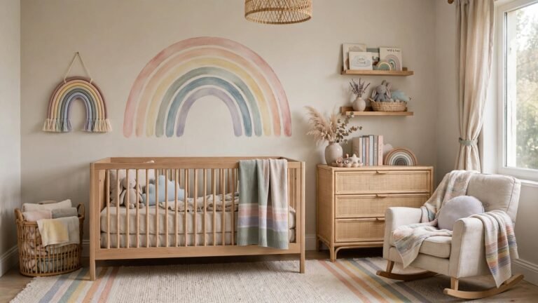 20 Neutral Rainbow Nursery Ideas for a Calm and Timeless Space