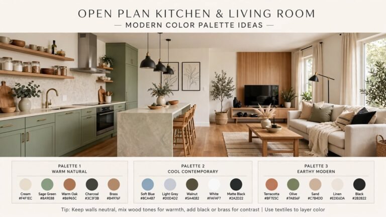 22 Open Kitchen and Living Room Color Ideas for a Seamless Space
