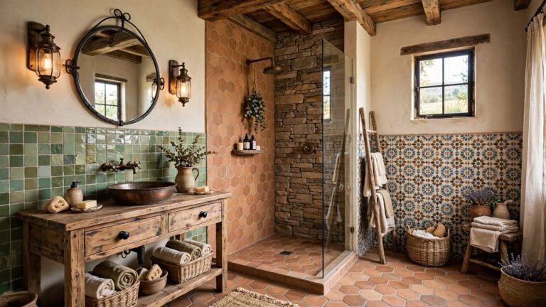 25 Rustic Bathroom Tile Ideas That Bring Warmth and Character to Your Space