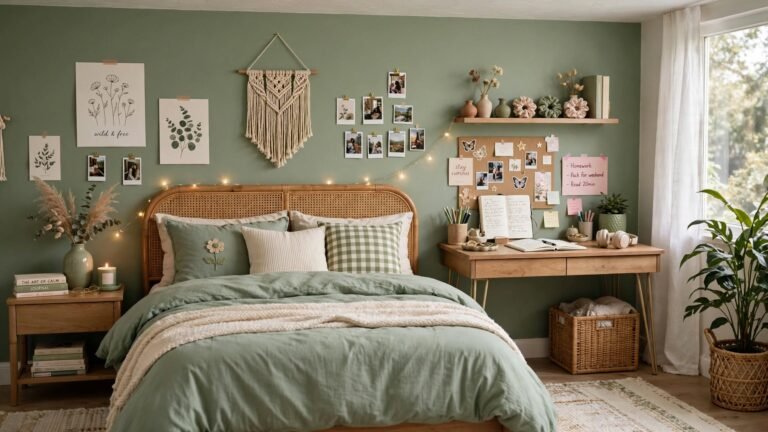 25 Sage Green Teenage Girl Bedroom Ideas for a Calm and Stylish Space