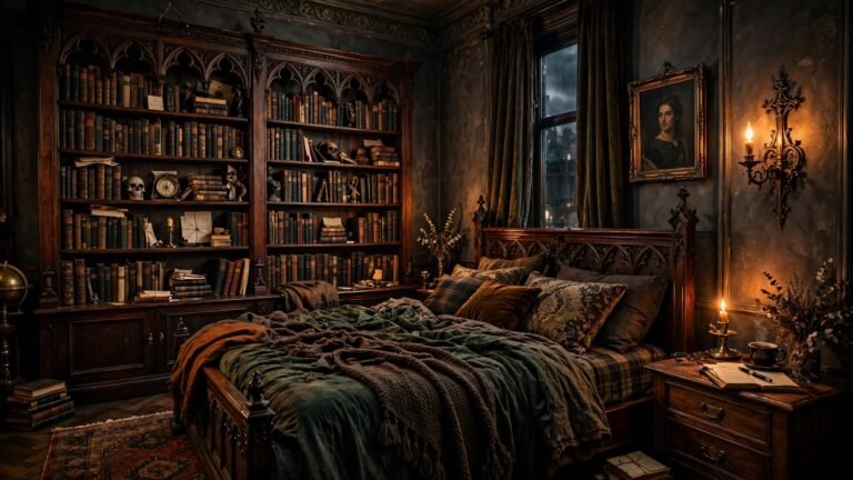 19 Dark Academia Apartment Bedroom Ideas for Scholarly Style