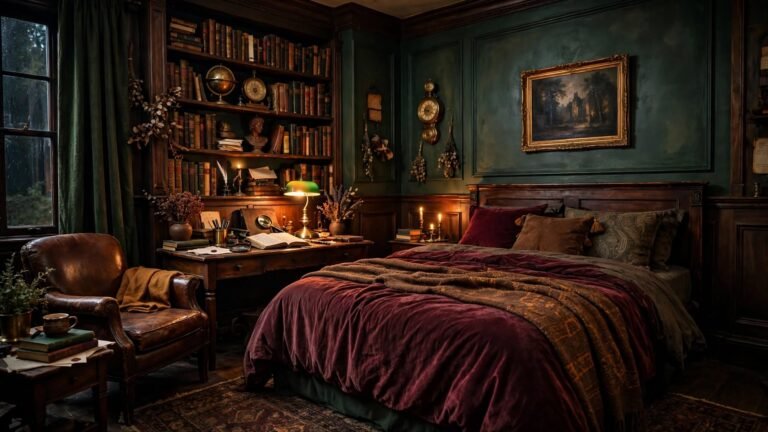 23 Dark Academia Bedroom Colors for a Moody, Scholarly Retreat