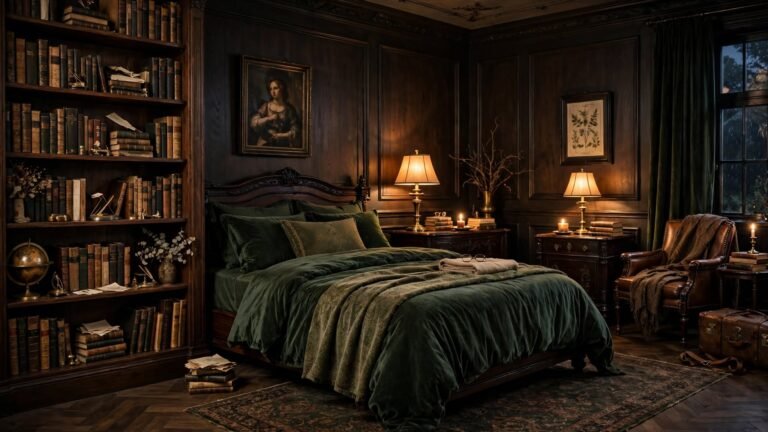 18 Dark Academia Guest Bedroom Ideas for Scholarly Charm